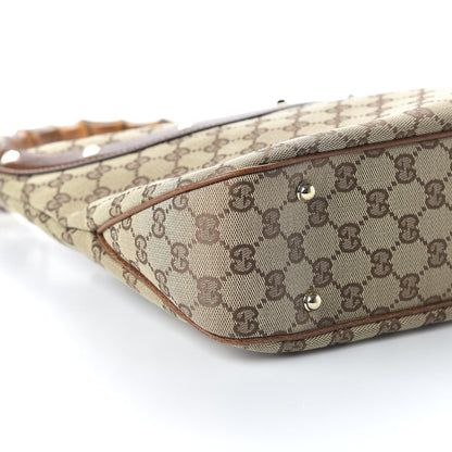 Gucci Monogram Anita Bamboo Top Handle Bag Brown 6 of 10