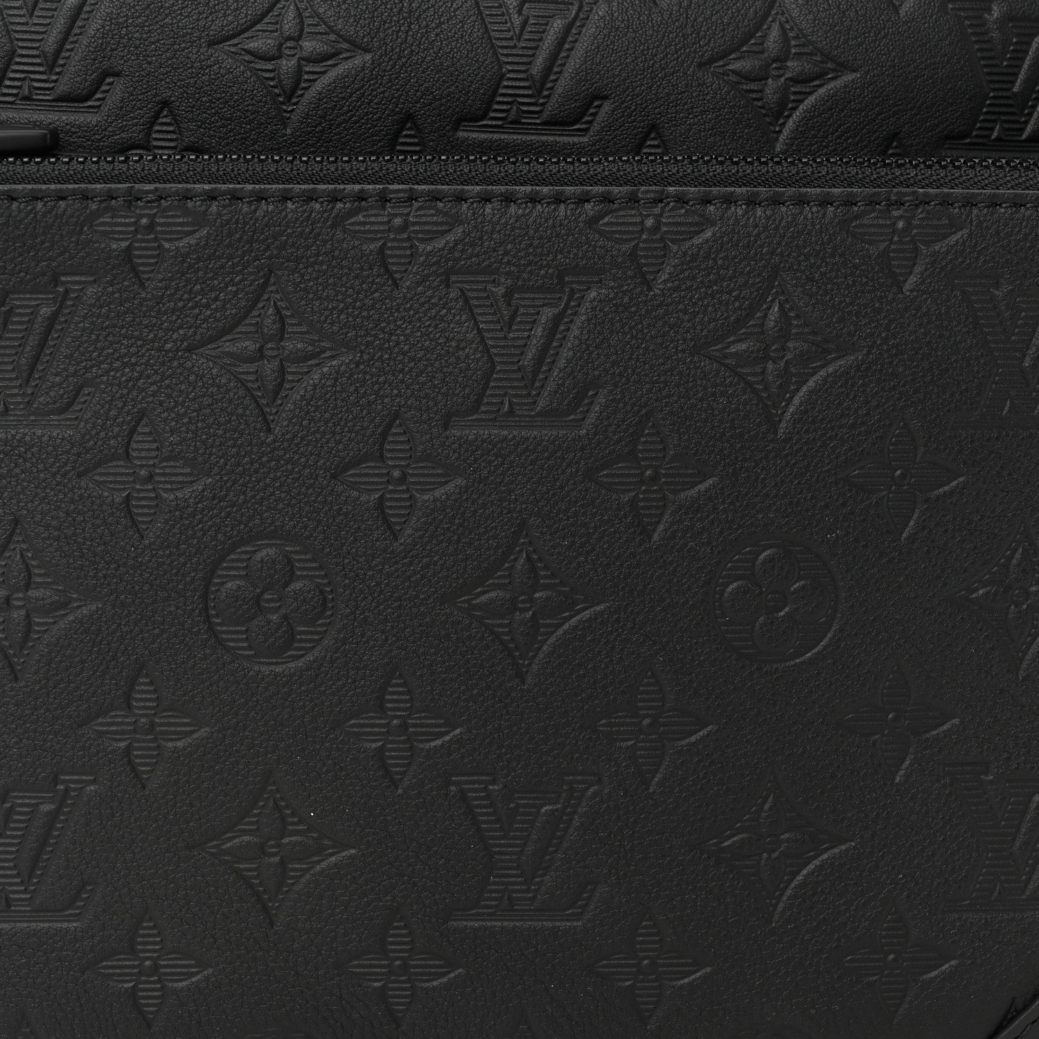 Louis Vuitton Calfskin Monogram Shadow Trio Messenger Black 7 of 10