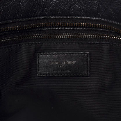 Saint Laurent Crinkled Calfskin Matelasse Monogram Large Niki Shopping Tote Bag Black 6 of 15