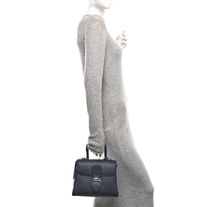 Delvaux Grained Calfskin PM Brillant Satchel Midnight 2 of 11