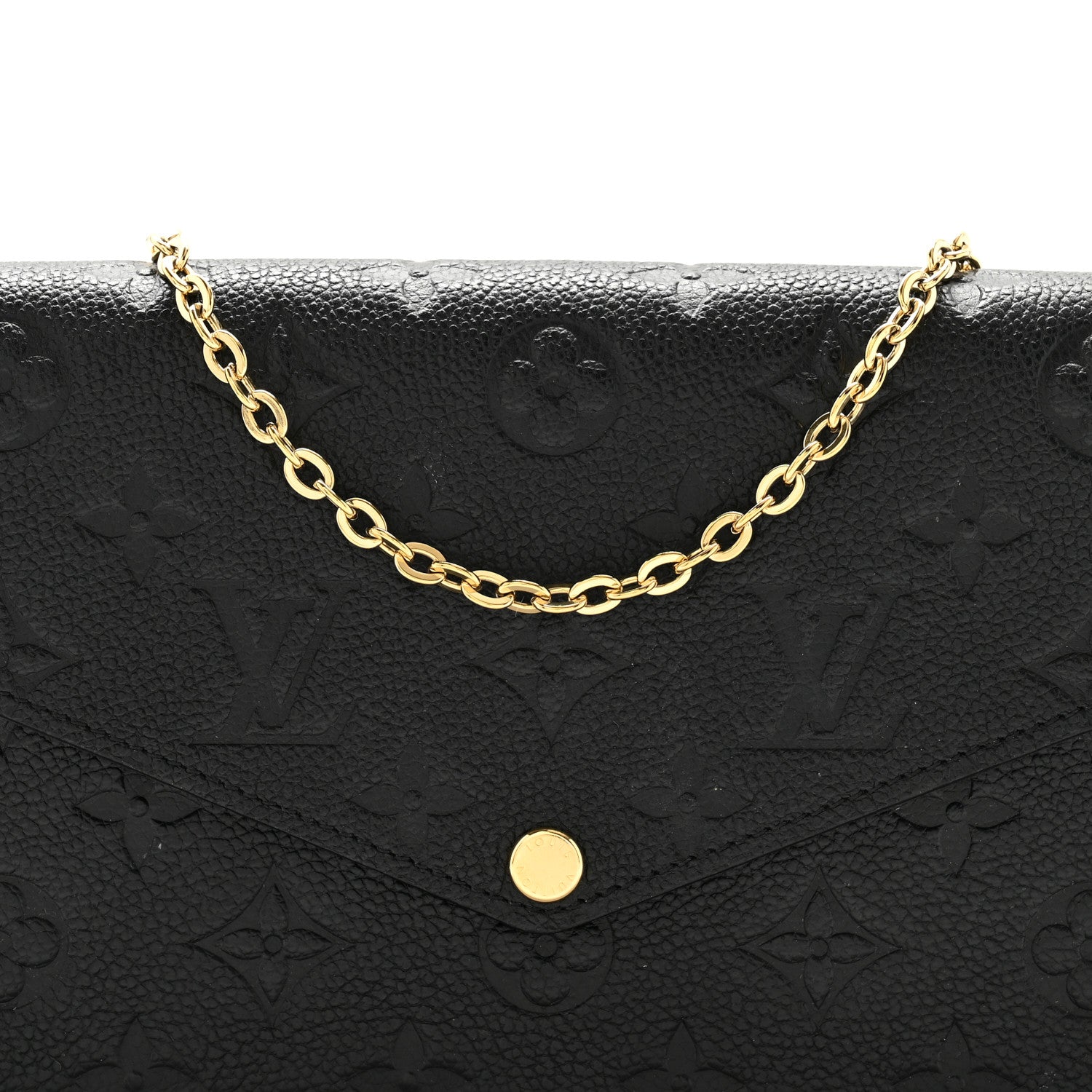 Louis Vuitton Empreinte Pochette Felicie Chain Wallet Black 8 of 12