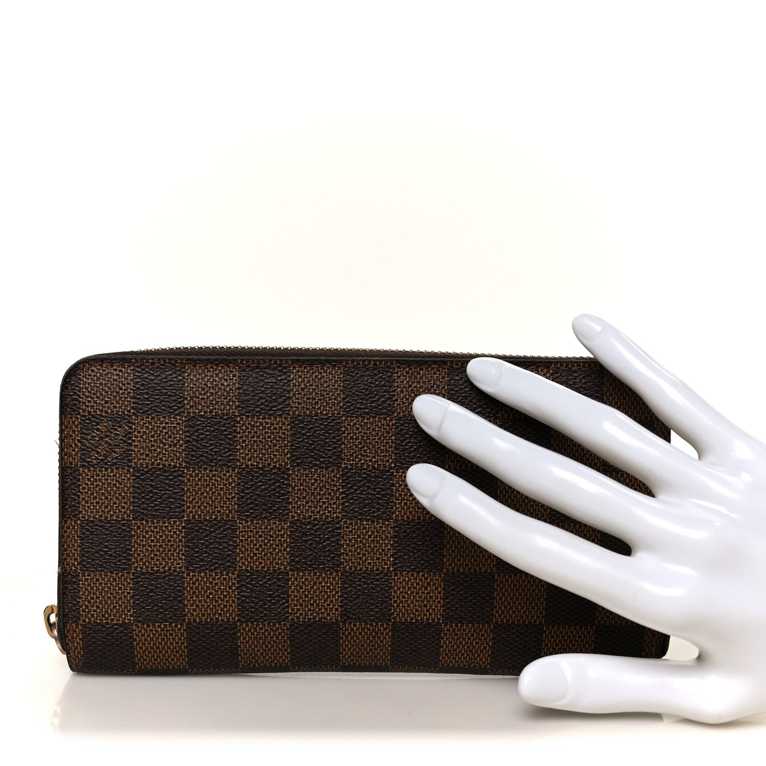Louis Vuitton Damier Ebene Zippy Wallet 2 of 8