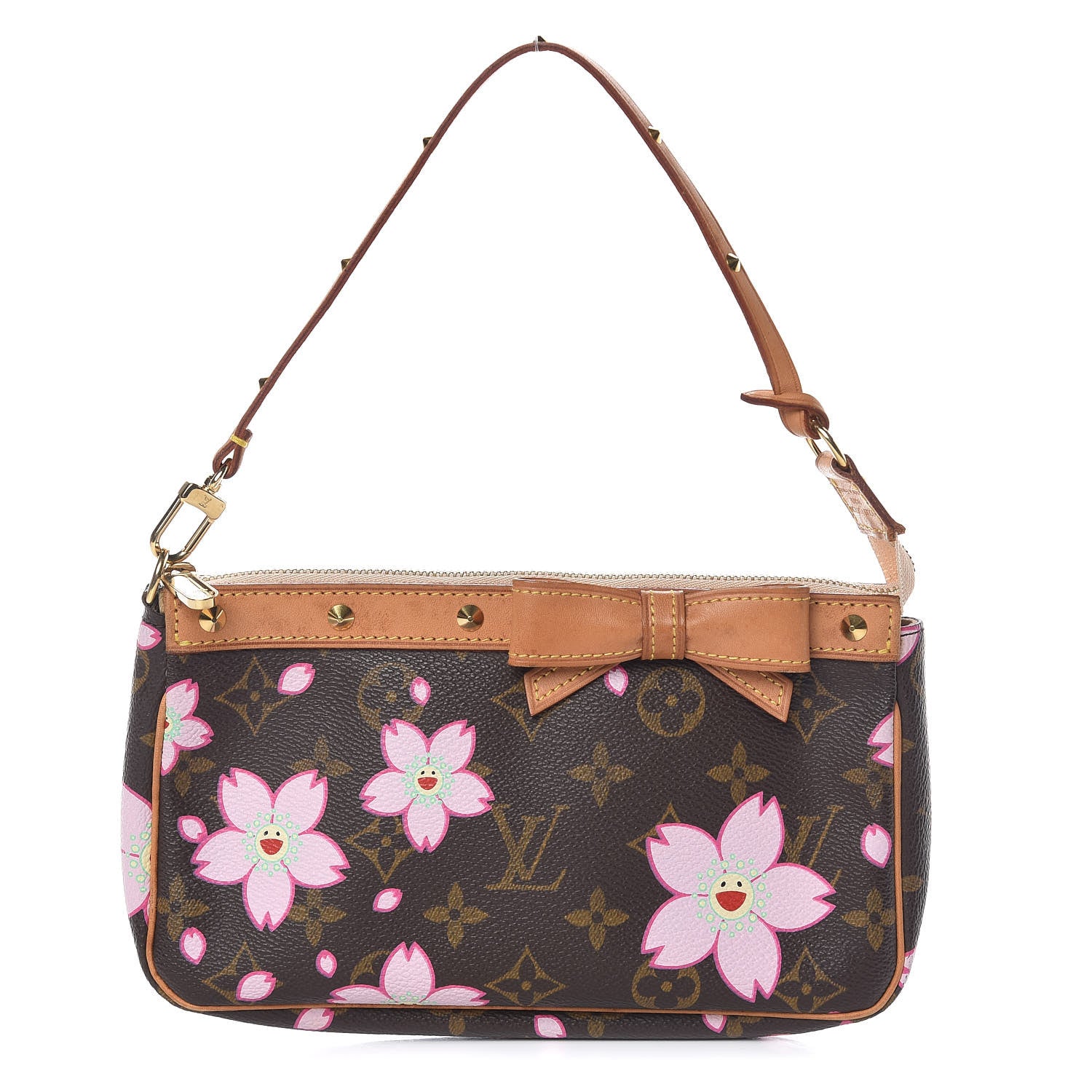 Louis Vuitton Monogram Cherry Blossom Pochette Accessories Brown 1 of 15