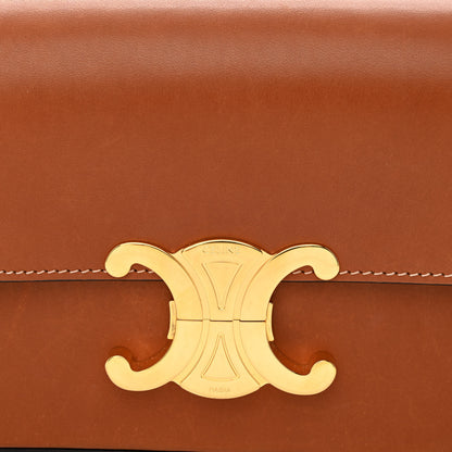 Celine Natural Calfskin Triomphe Shoulder Bag Tan 10 of 13