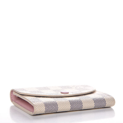 Louis Vuitton Damier Azur Rosalie Coin Purse Rose Ballerine 4 of 7