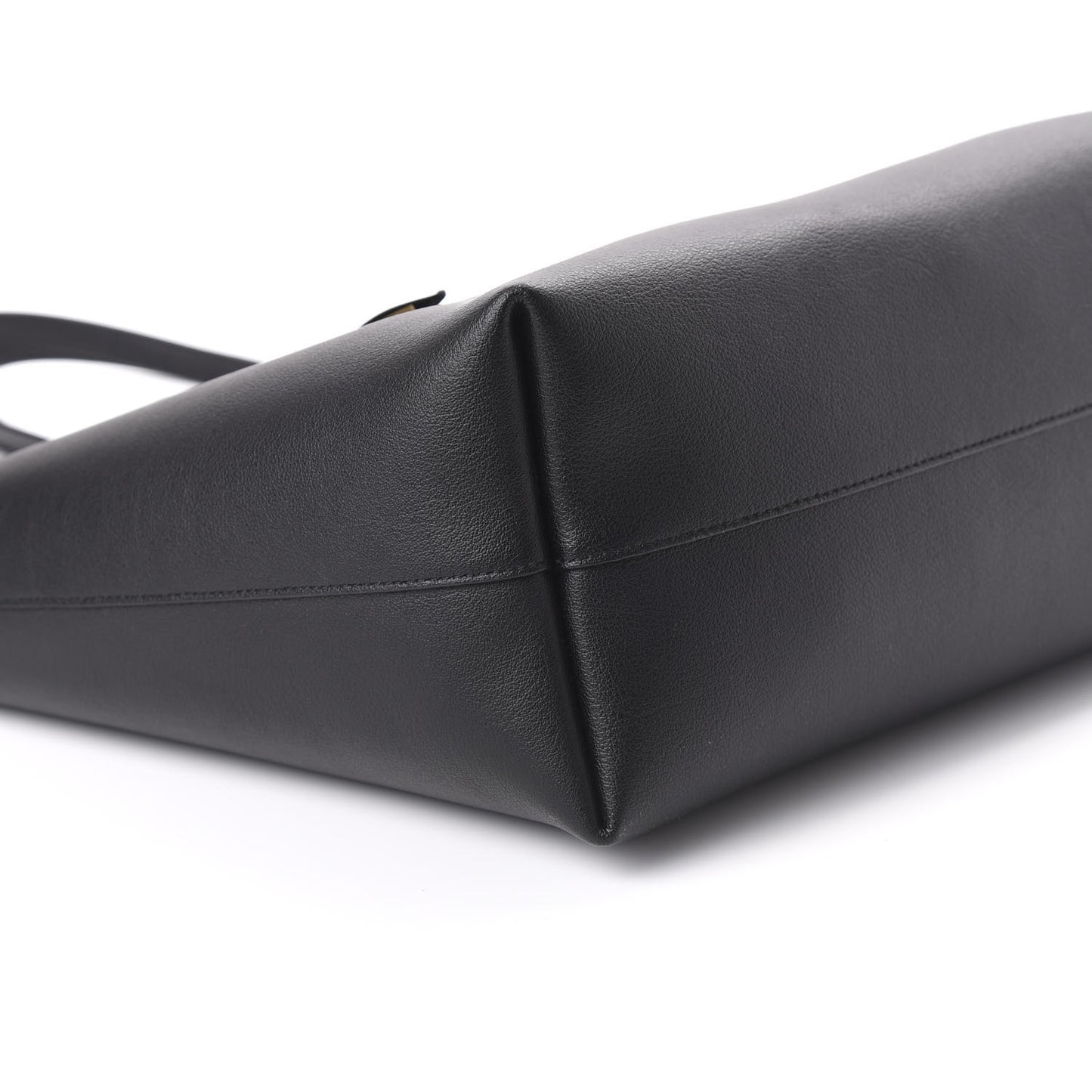 Calfskin Large Shopping Tote Black