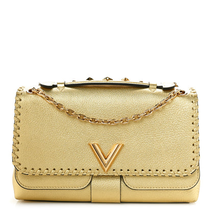 Louis Vuitton Cuir Plume Ecume Very Chain Bag Gold 1 of 11