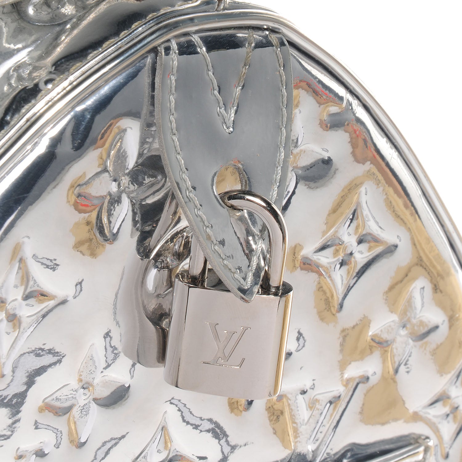 Louis Vuitton Monogram Miroir Speedy 35 Silver 9 of 9