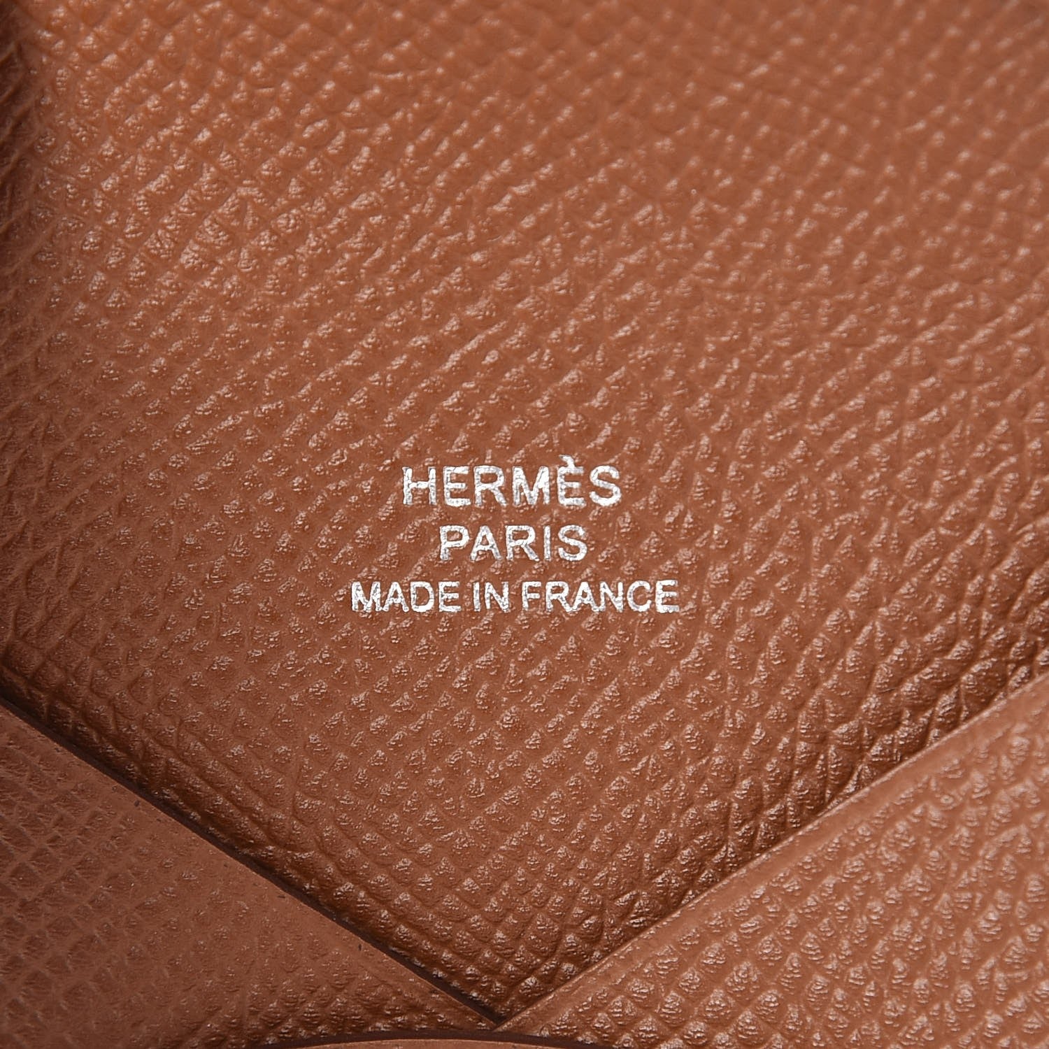 Hermes Epsom Calvi Card Case Gold 6 of 7
