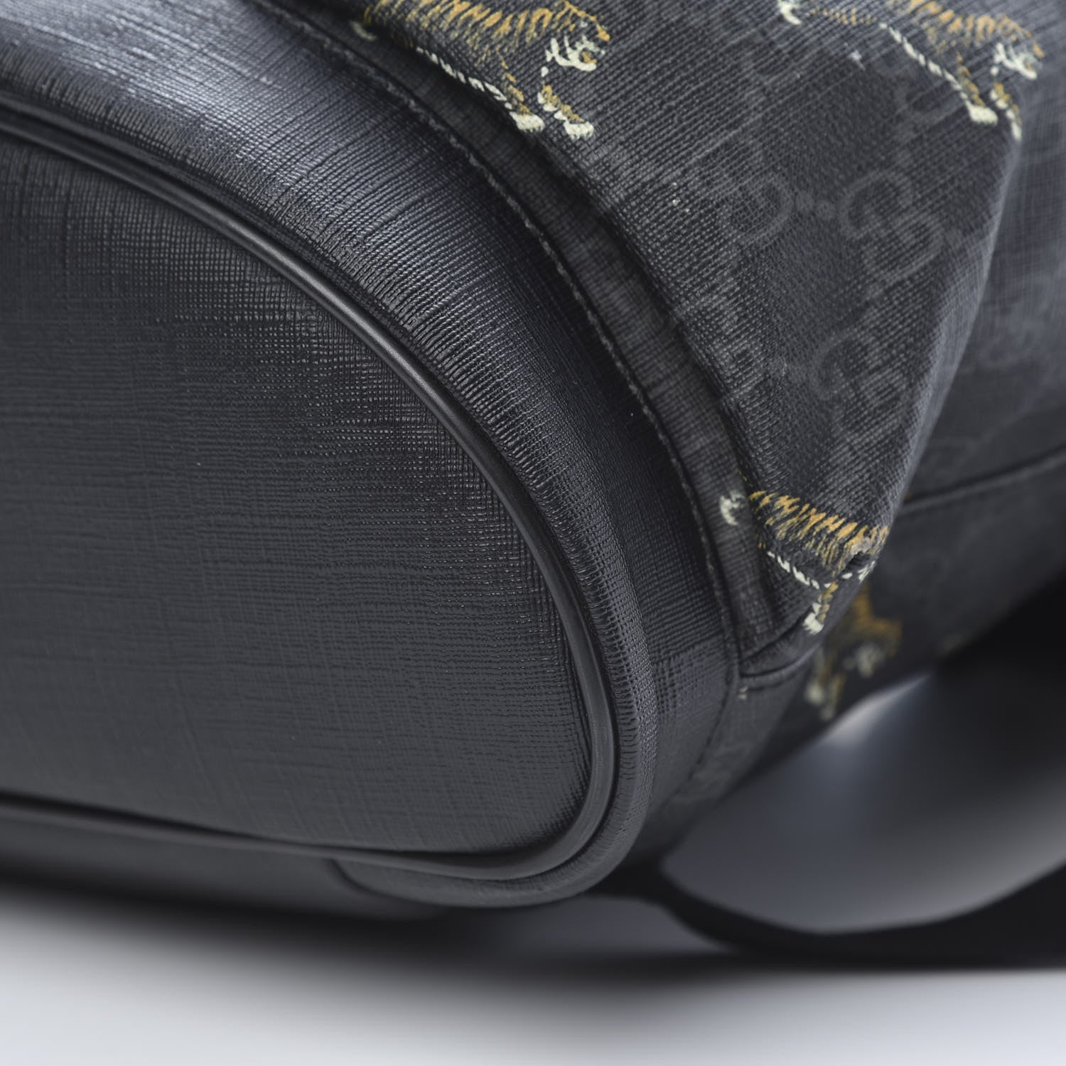 Gucci GG Supreme Monogram Tigers Double Buckle Backpack Black Multicolor 9 of 20