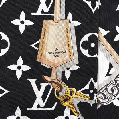 Louis Vuitton Silk Monogram Confidential Bandeau Black 5 of 6