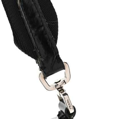 Prada Tessuto Light Nylon Soft Calf Shoulder Bag Black 12 of 14
