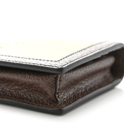 Gucci X ADIDAS Monogram Trefoil Embossed Wallet On Chain Brown 11 of 12