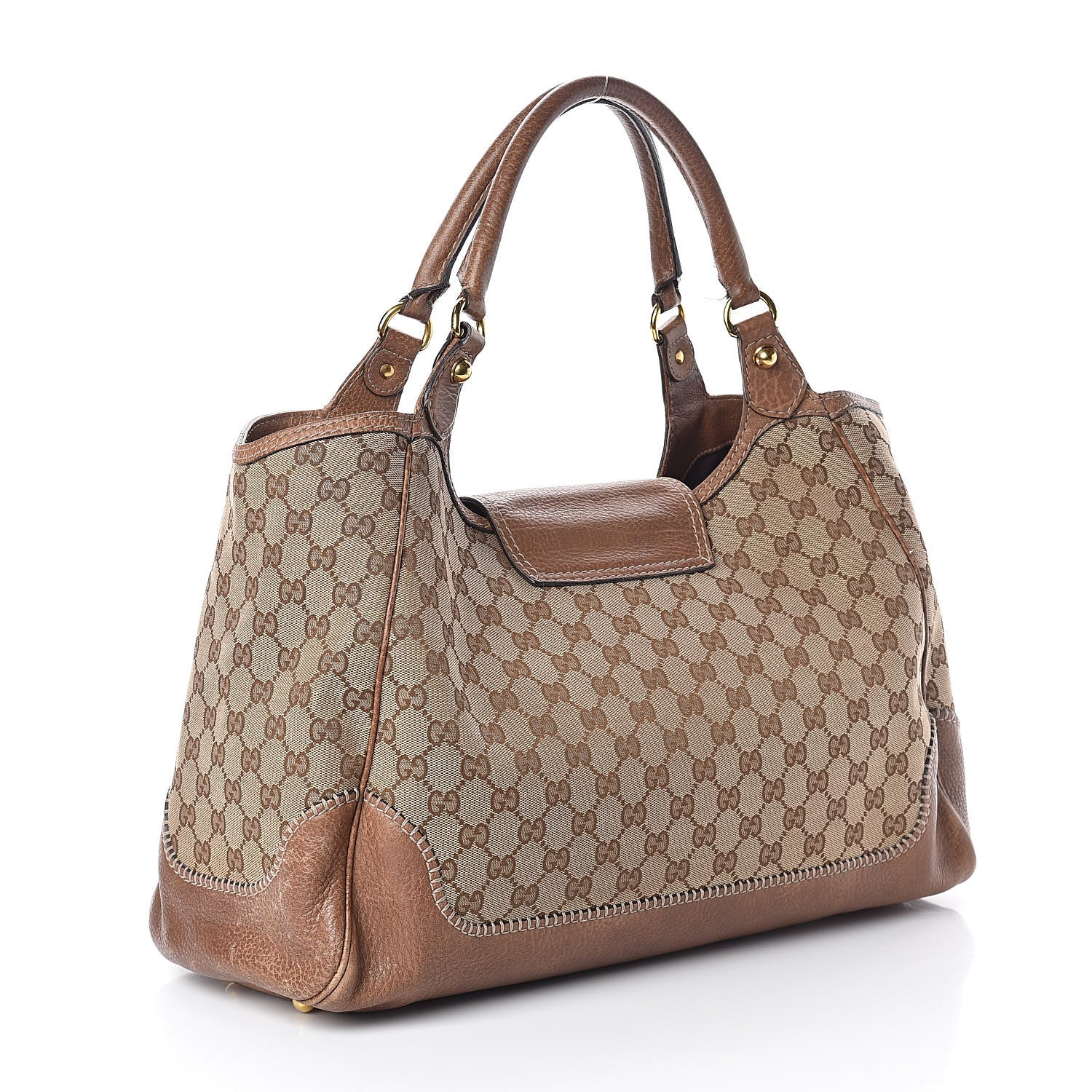 Gucci Monogram Large New Pelham Shoulder Bag Brown 3 of 10