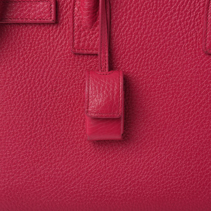 Saint Laurent Calfskin Baby Sac De Jour Fuchsia 9 of 12