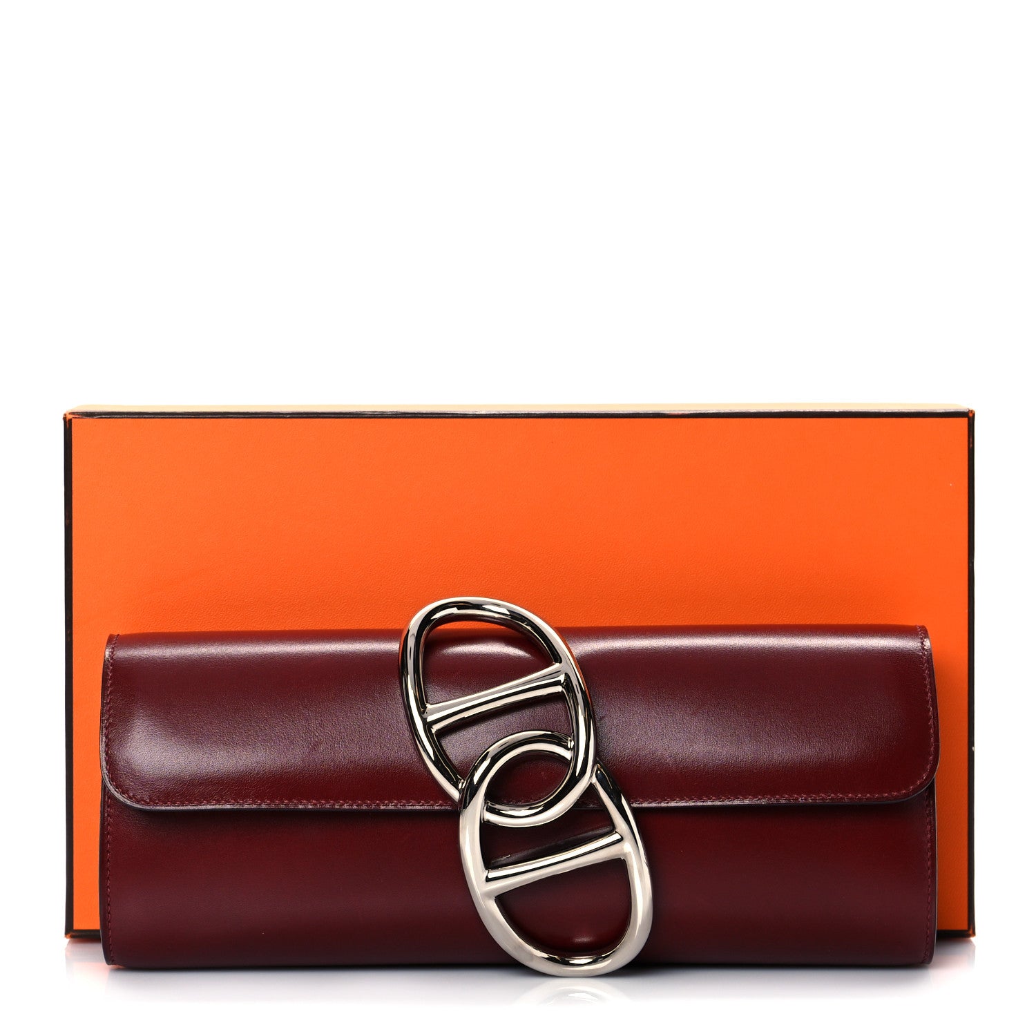 Hermes Tadelakt Egee Clutch Rouge H 11 of 11