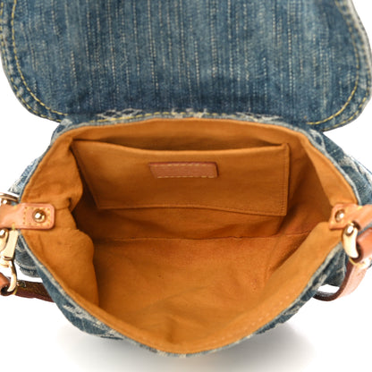 Louis Vuitton Monogram Denim Mini Pleaty Blue 5 of 10