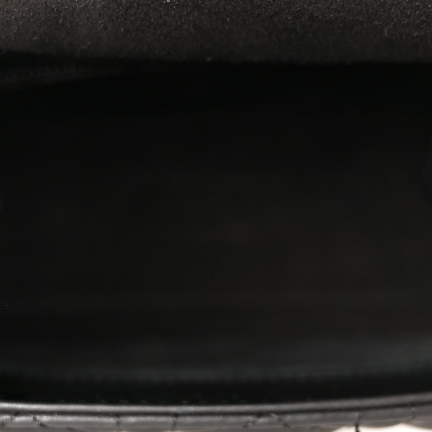 Ultra Matte Calfskin Cannage Medium Lady Dior Black