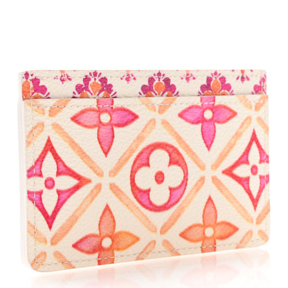 Louis Vuitton Monogram Tiles By The Pool Card Holder Coral 3 of 6