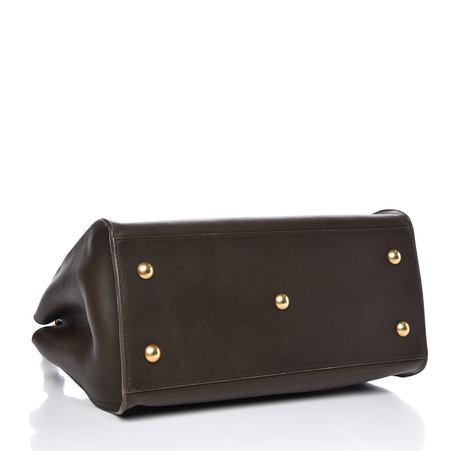 Calfskin Small Classic Y Cabas Green