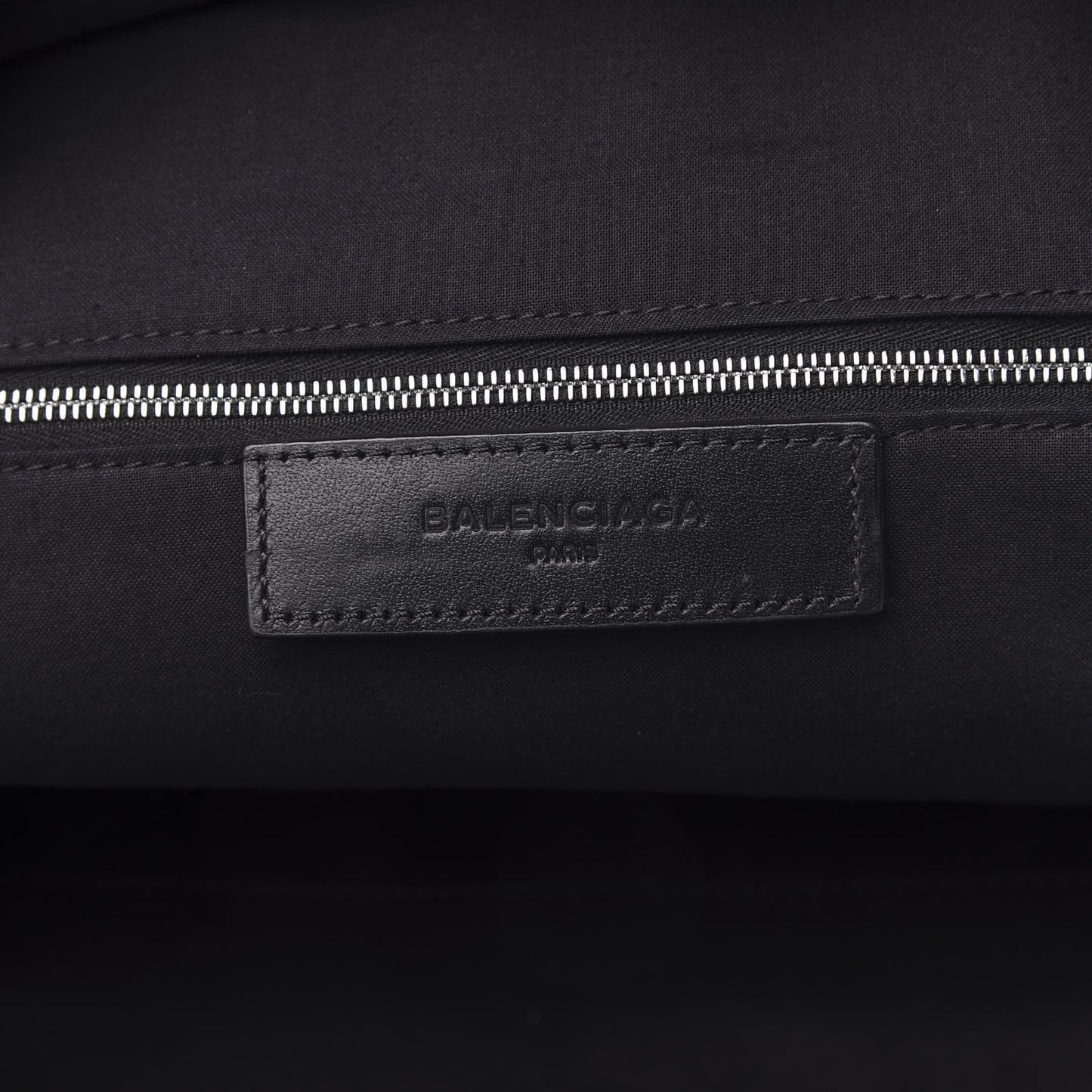 Calfskin Canvas Navy Backpack Black
