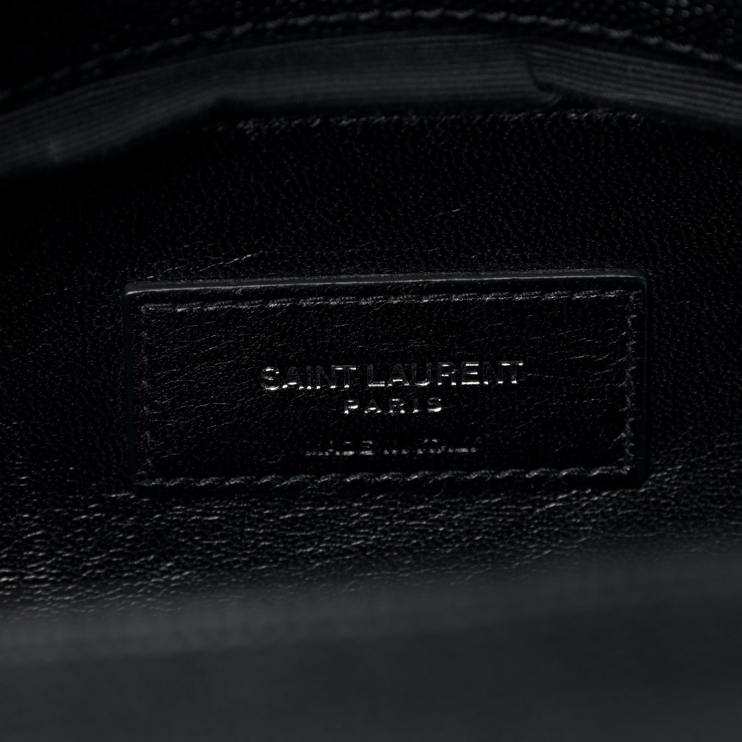Saint Laurent Grain De Poudre Medium West Hollywood Monogram Fold-Over Black 5 of 5