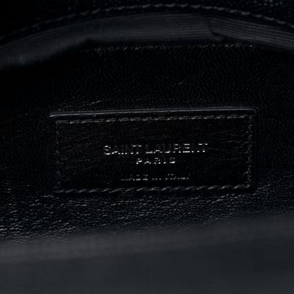 Saint Laurent Grain De Poudre Medium West Hollywood Monogram Fold-Over Black 5 of 5
