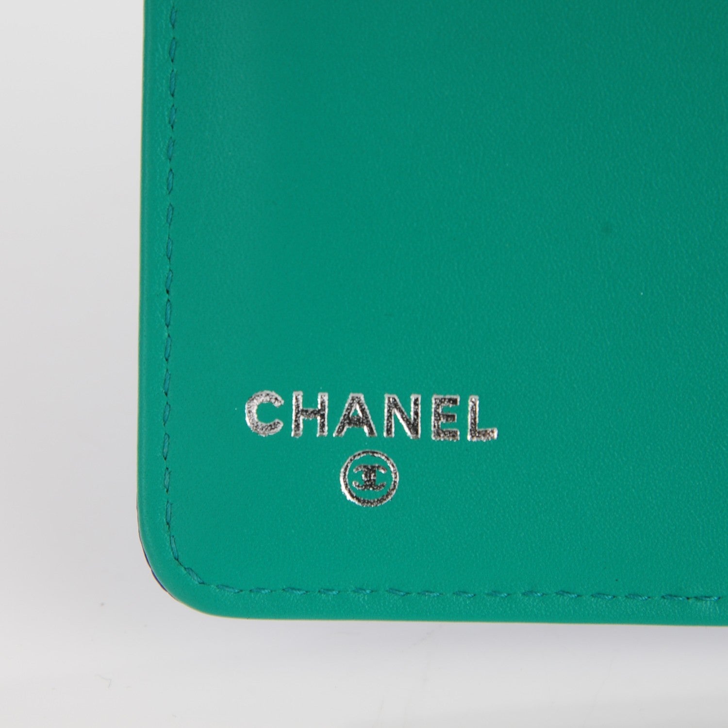 Chanel Caviar Sevruga L Zip Pocket Wallet Dark Blue 6 of 8