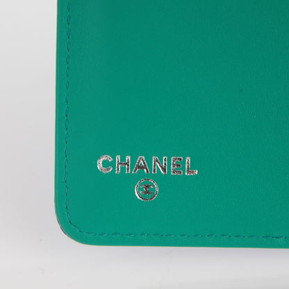Chanel Caviar Sevruga L Zip Pocket Wallet Dark Blue 6 of 8