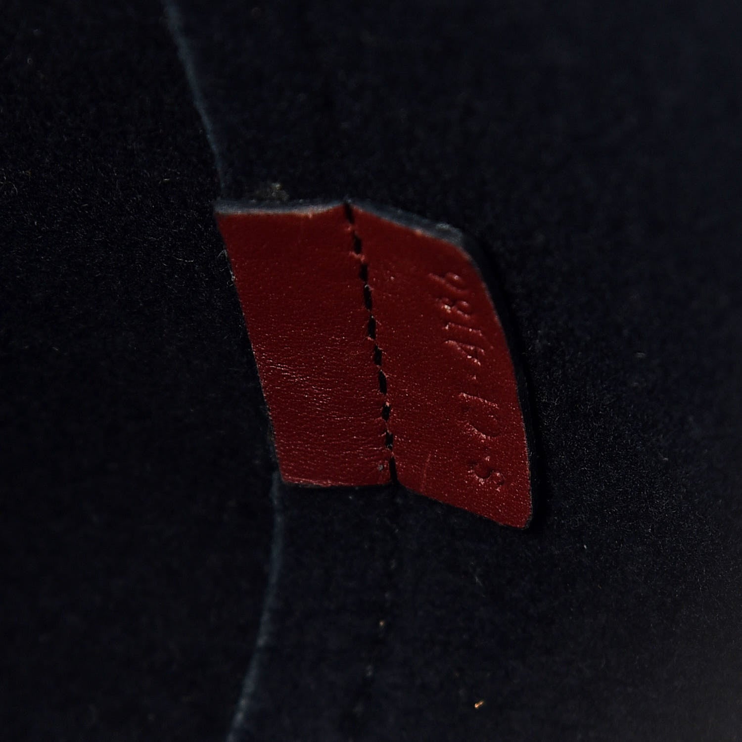 Celine Shiny Smooth Calfskin Small Twisted Cabas Dark Ruby Navy 10 of 10