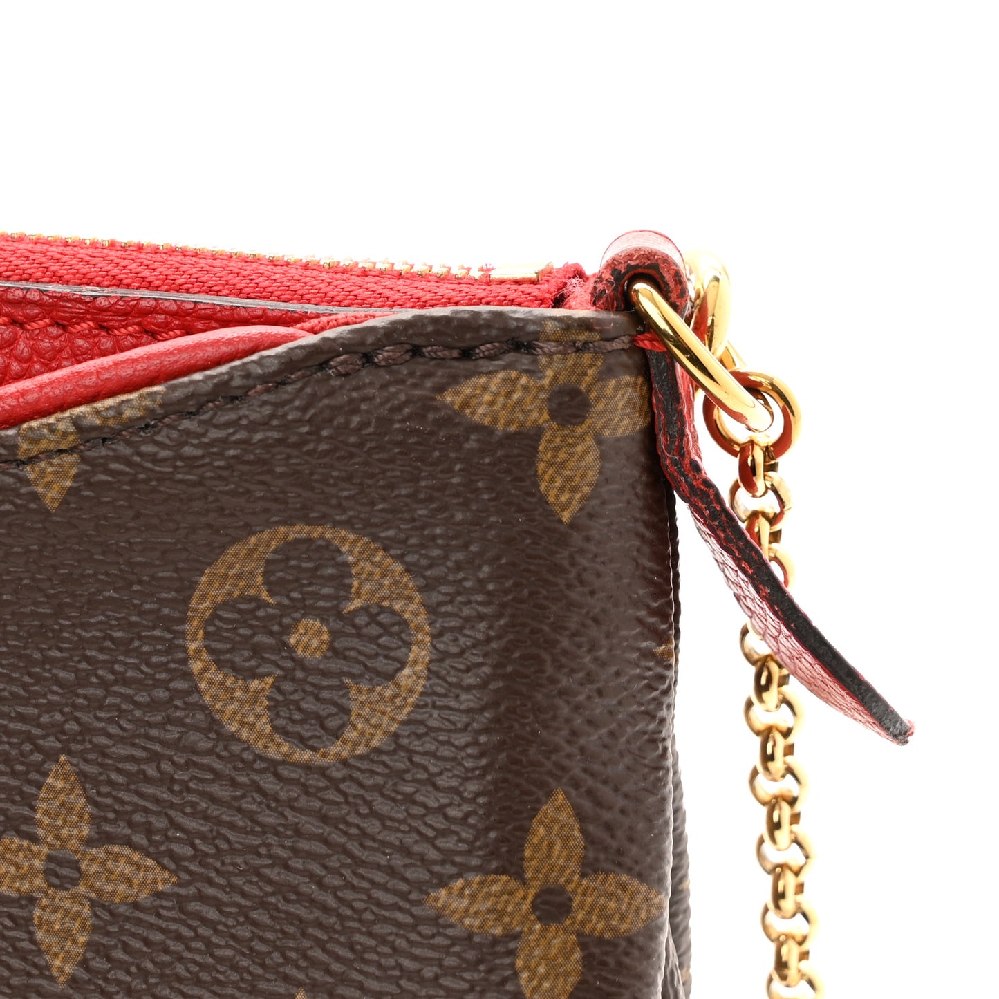 Monogram Pallas Clutch Cherry