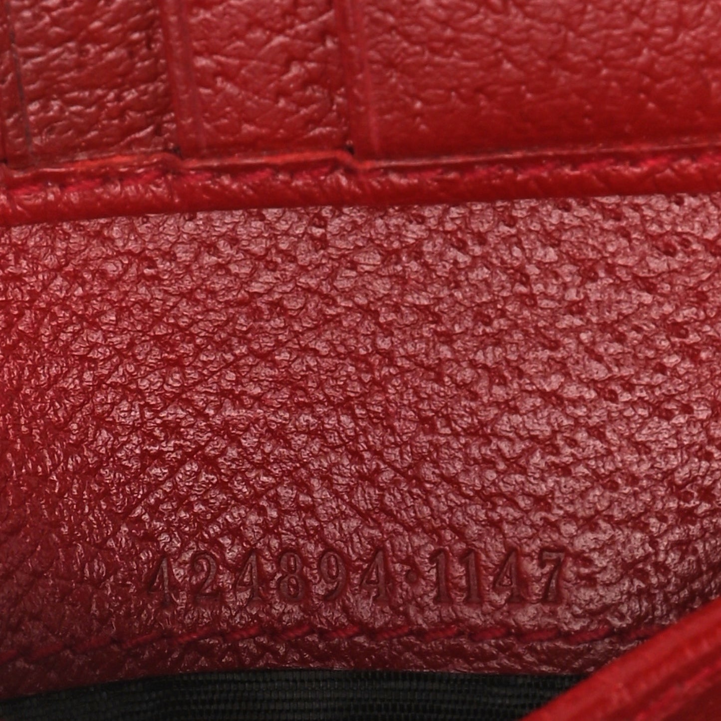 GG Supreme Monogram Tian French Flap Wallet Beige Multicolor Red