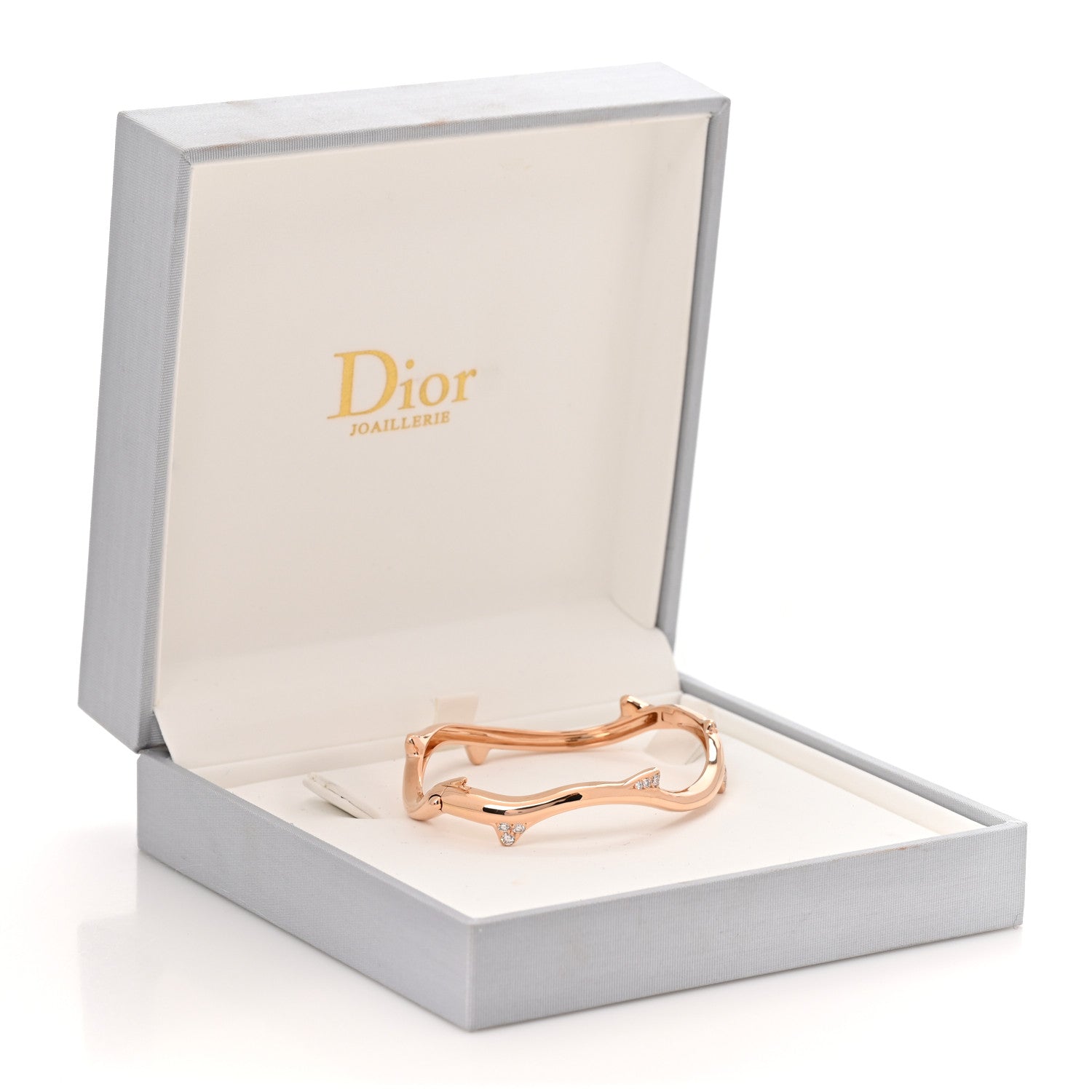 Christian Dior 18K Rose Gold Diamond Bois de Rose Bracelet 5 of 5