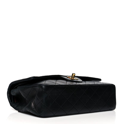Chanel Lambskin Quilted Medium Double Flap Black 4 of 16