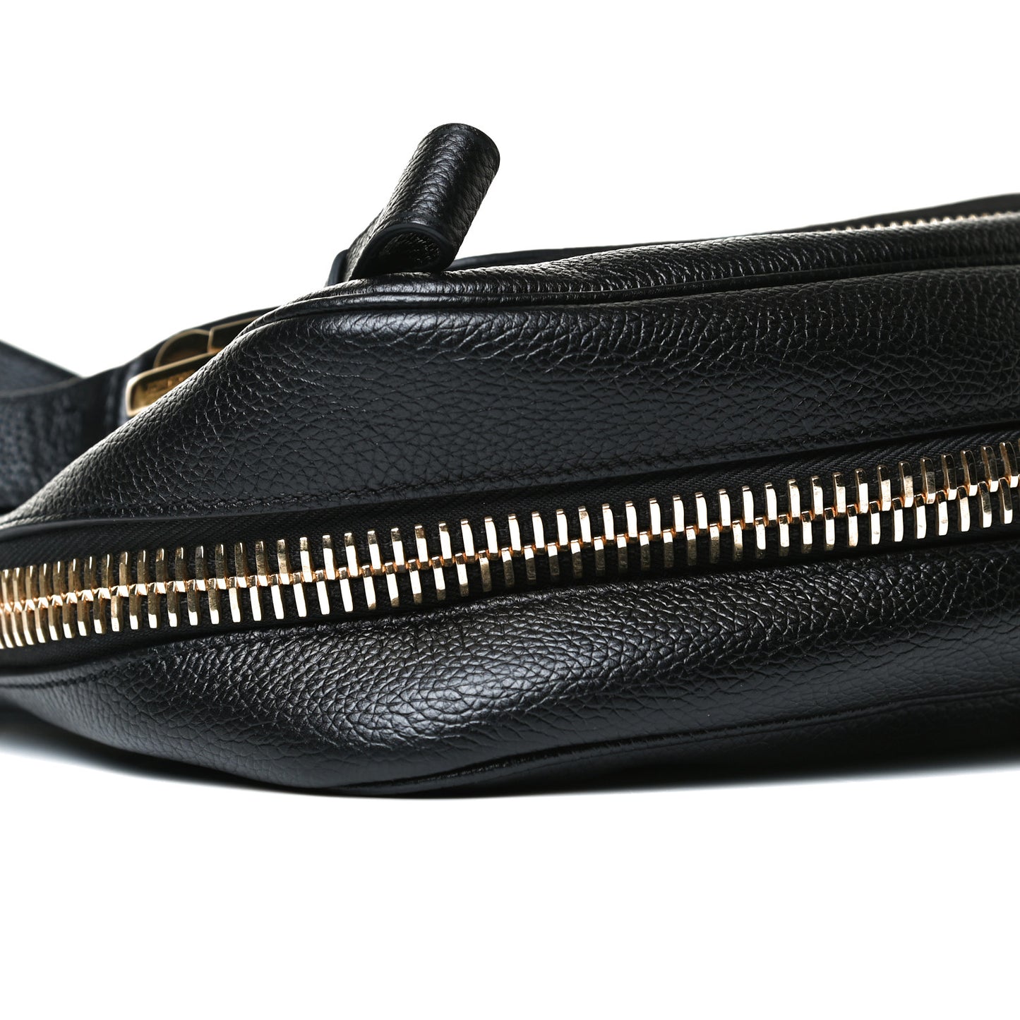Grained Calfskin Medium Jennifer Crossbody Bag Black