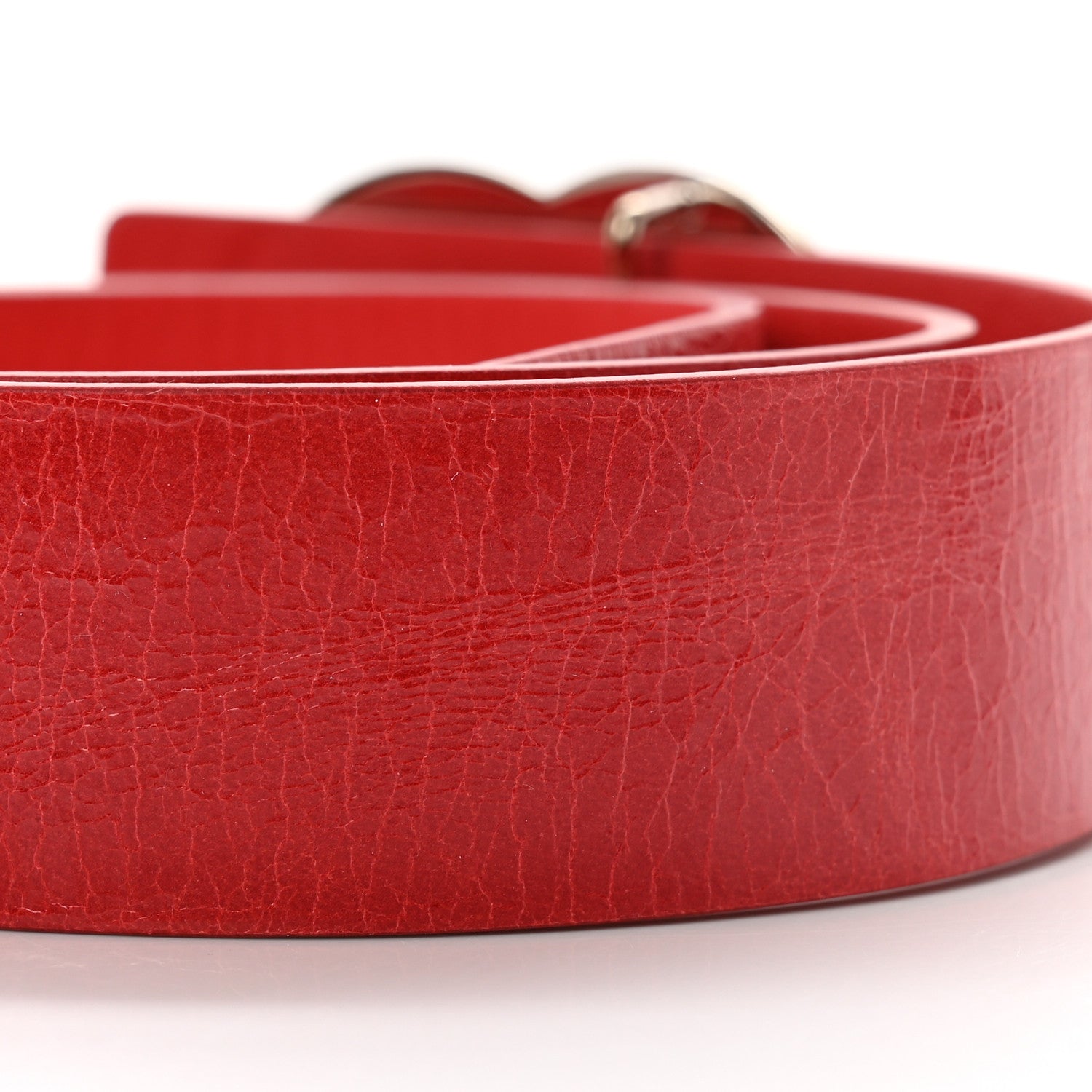 Chanel Calfskin CC Belt 75 30 Red 3 of 5