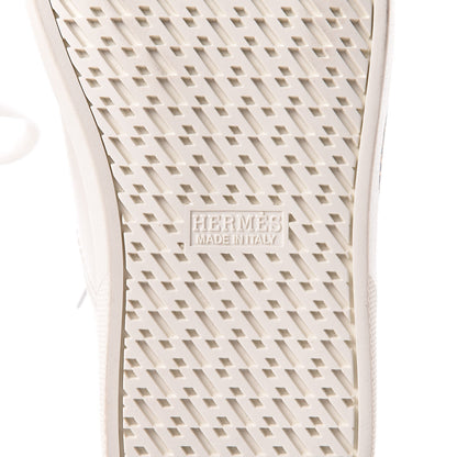 Hermes Calfskin Jungle Love Womens Quicker Sneakers 36 White Multicolor 6 of 10
