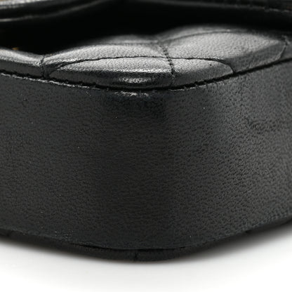 Chanel Lambskin Quilted Extra Mini Square Flap Black 8 of 10