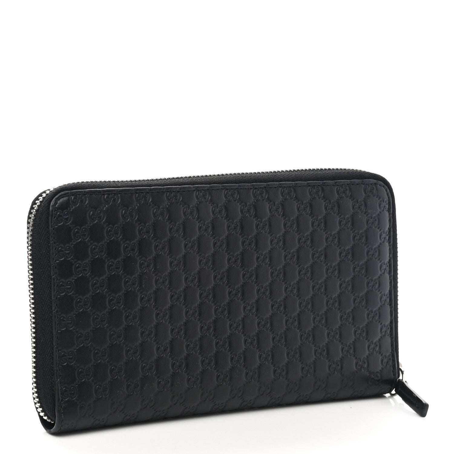 Gucci Microguccissima Large Zip Around Organizer Wallet Black 3 of 8