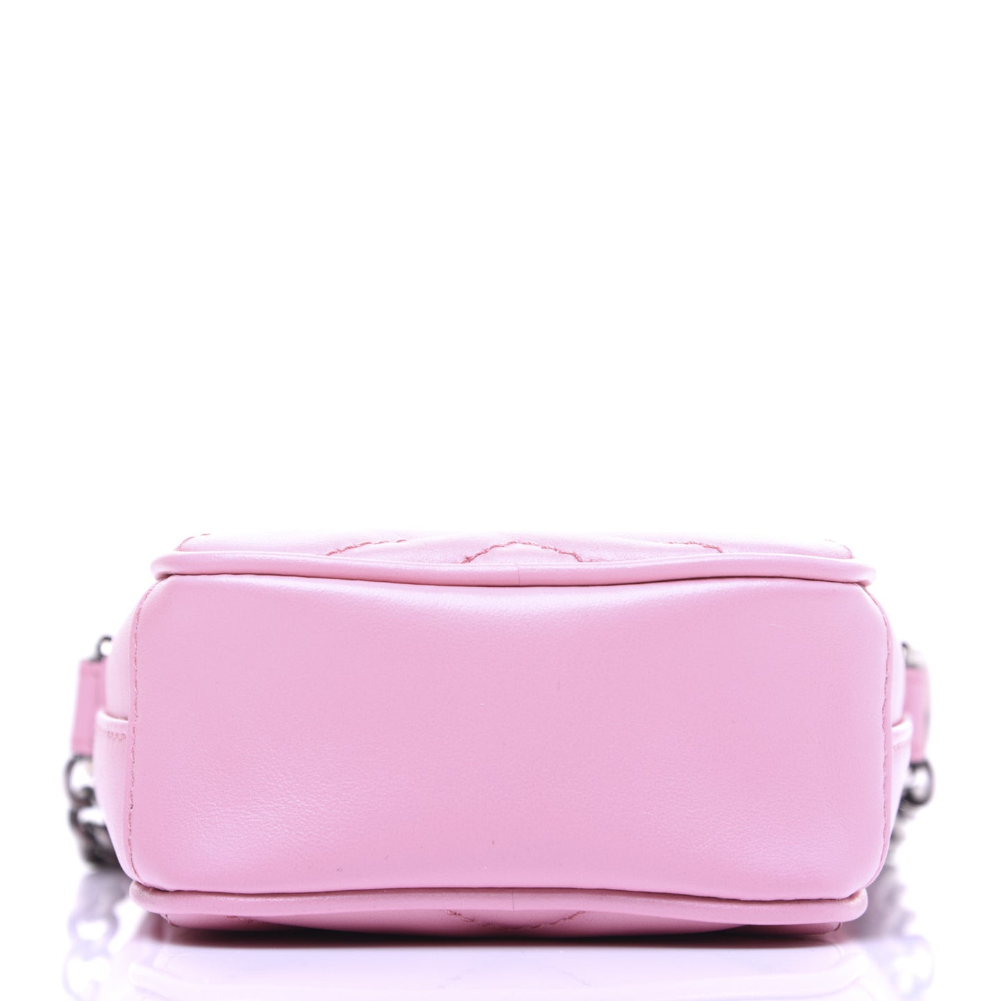 Calfskin Matelasse Mini GG Marmont Crossbody Bag Wild Rose