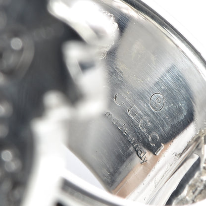 Gucci Sterling Silver GucciGhost Pineapple Ring 50 5.5 5 of 6