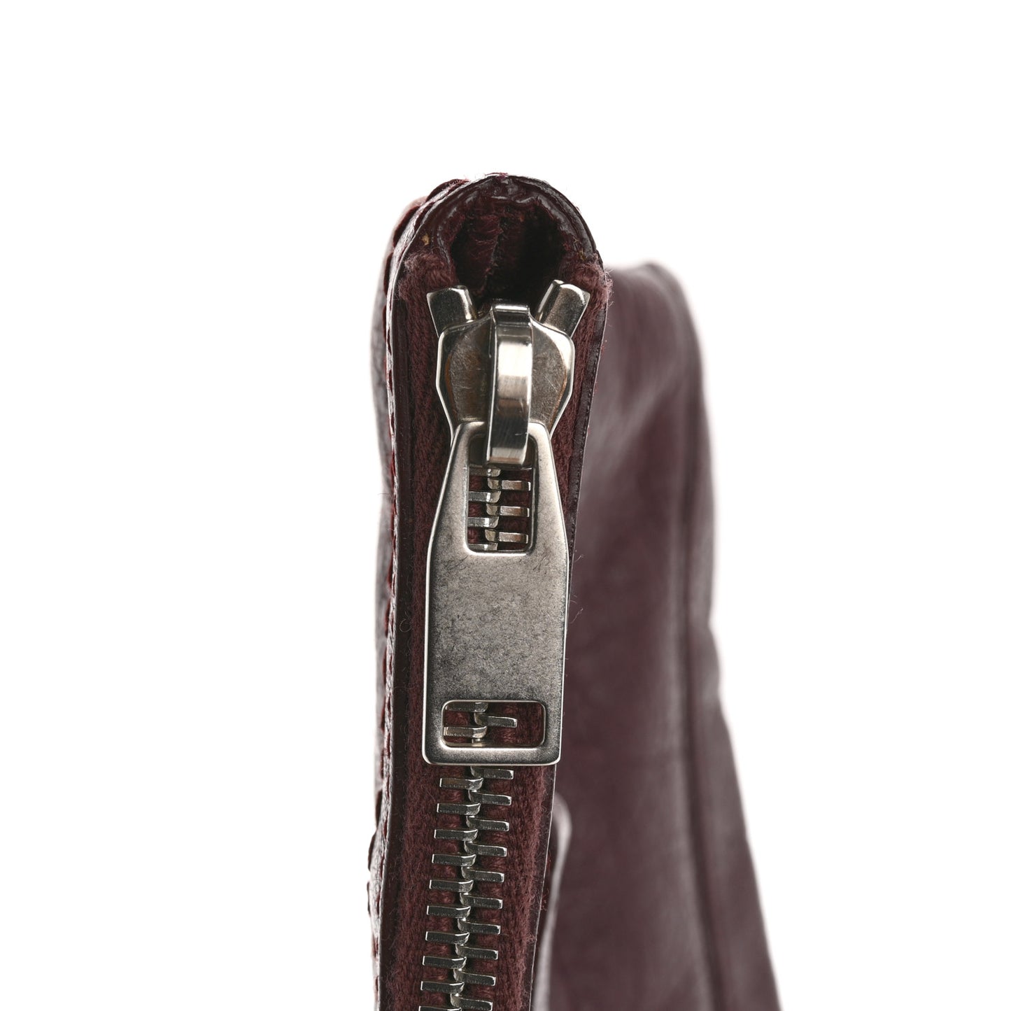 Agneau Arena Classic Hardware Small Clip Acajou Fonce