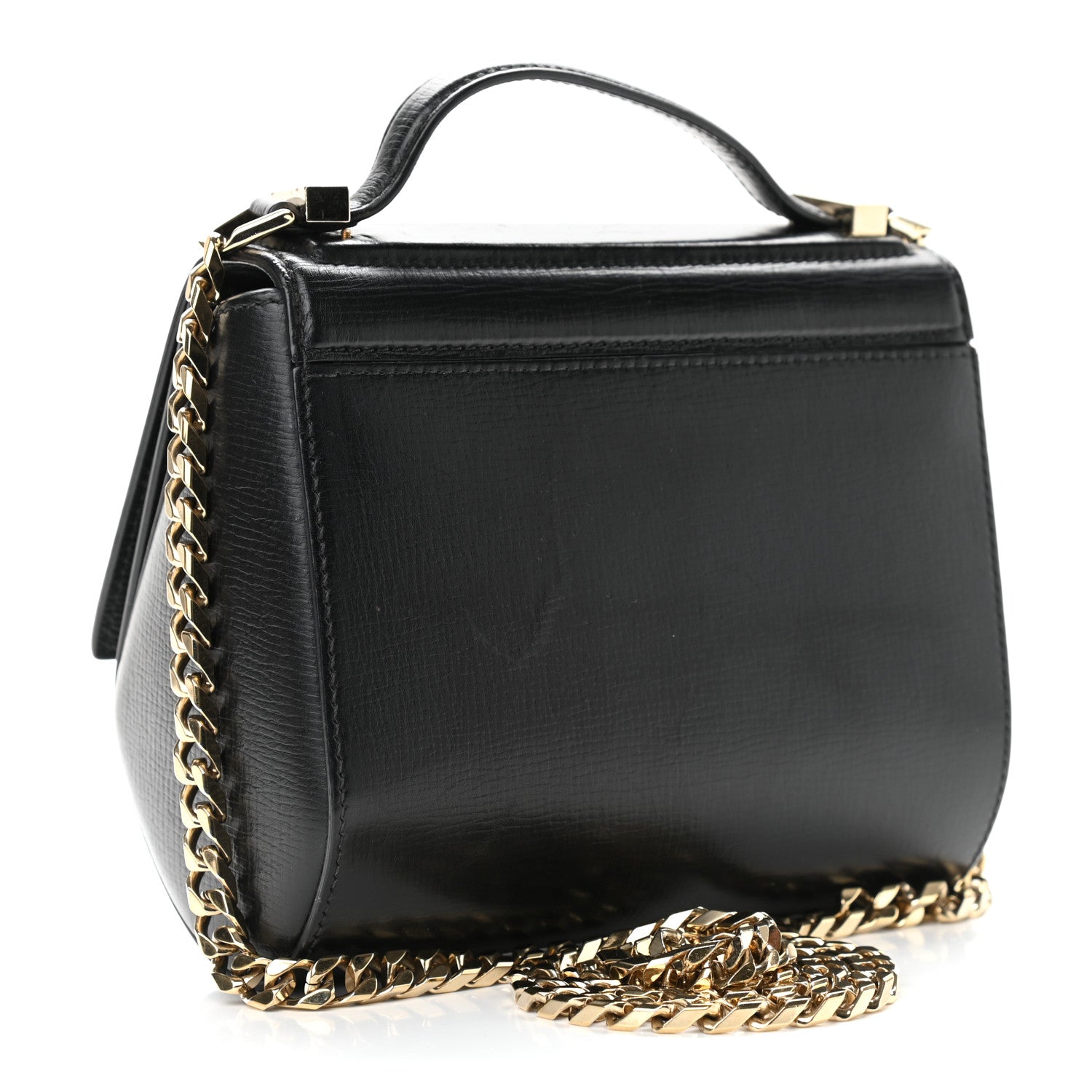 Givenchy Textured Calfskin Mini Pandora Box Chain Crossbody Bag Black 3 of 12