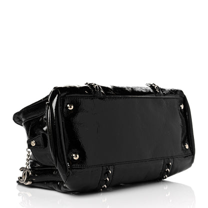 Chanel Patent Calfskin Small Luxe Ligne Tote Black 4 of 12