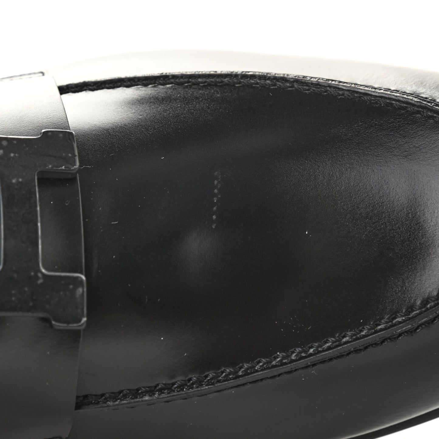 Goatskin Mens Paris Loafers 42.5 Black