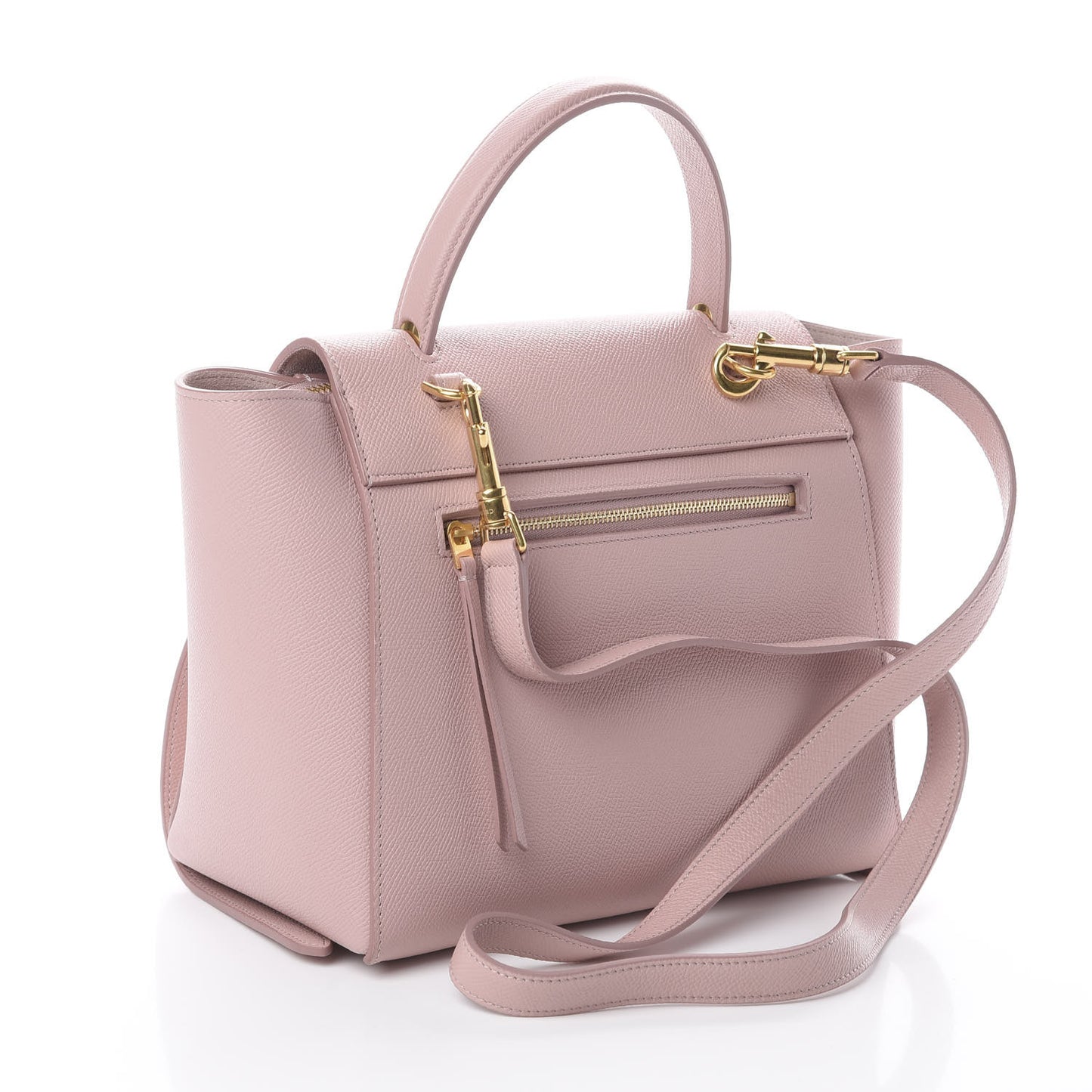 Grained Calfskin Micro Belt Bag Vintage Pink