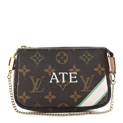 Monogram My LV Heritage Mini Pochette Accessories Ivory Vert Clair