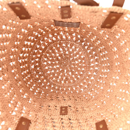 Saint Laurent Raffia Calfskin Small Panier Tote Naturel 5 of 12