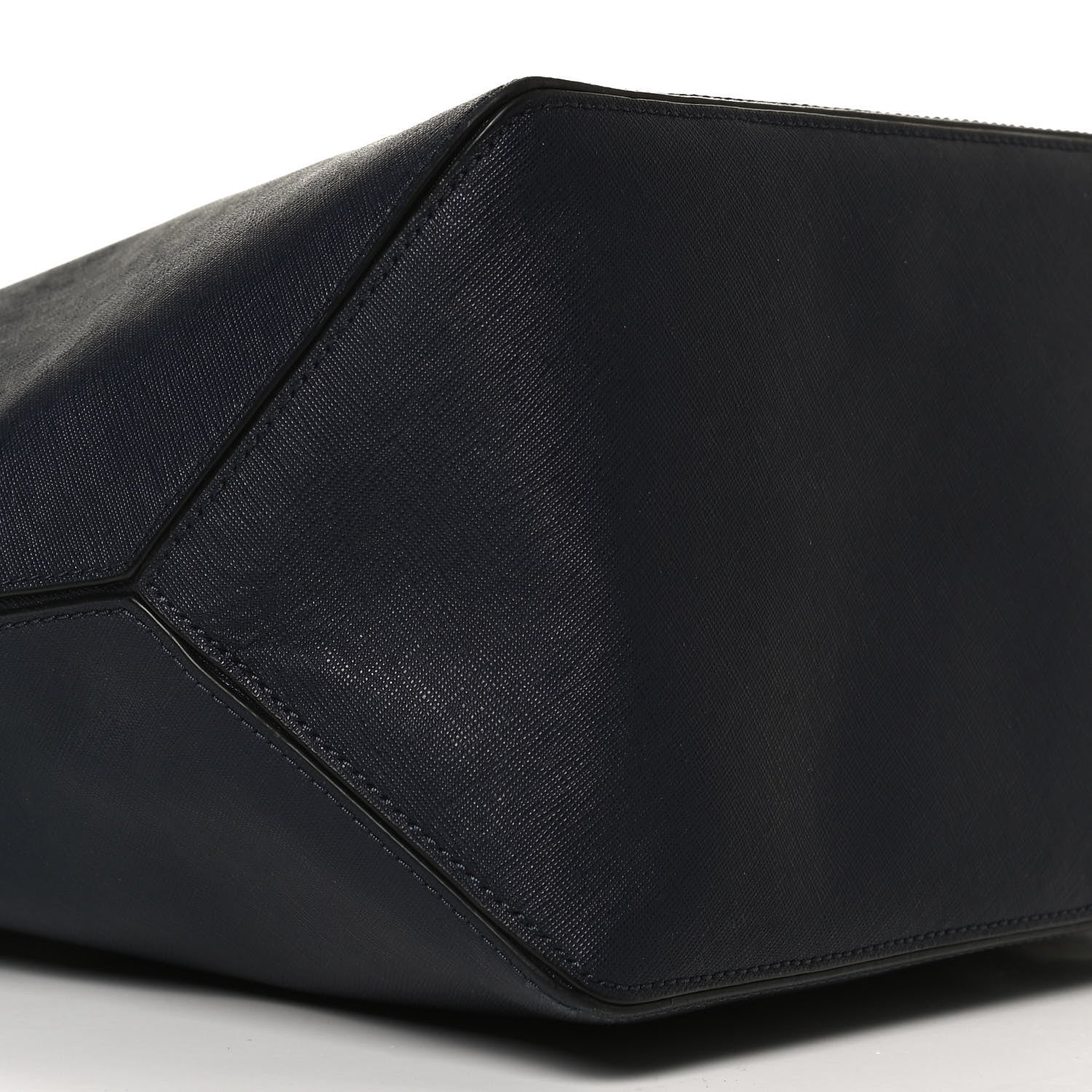 Marc Jacobs Calfskin Embossed Logo East West Shopper Tote Navy 9 of 12