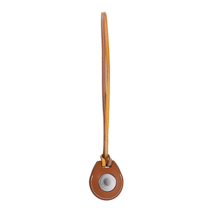 Hermes Fawn Barenia AirTag Bag Charm Fauve 1 of 6